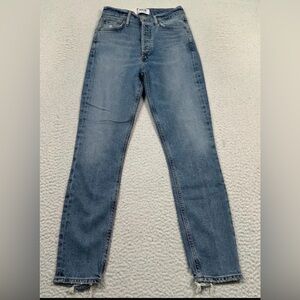 Assymetrical AGOLDE Jeans - Size 25 - Light Wash dark blue  and Straight Leg